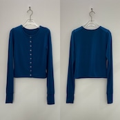 指穴クルーネックスナップボタンCD/ブルー