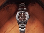 WMT Royal Marine – ( Tropical Brown ) Metal Band + Italian Leather Strap ” Aged ” Edition