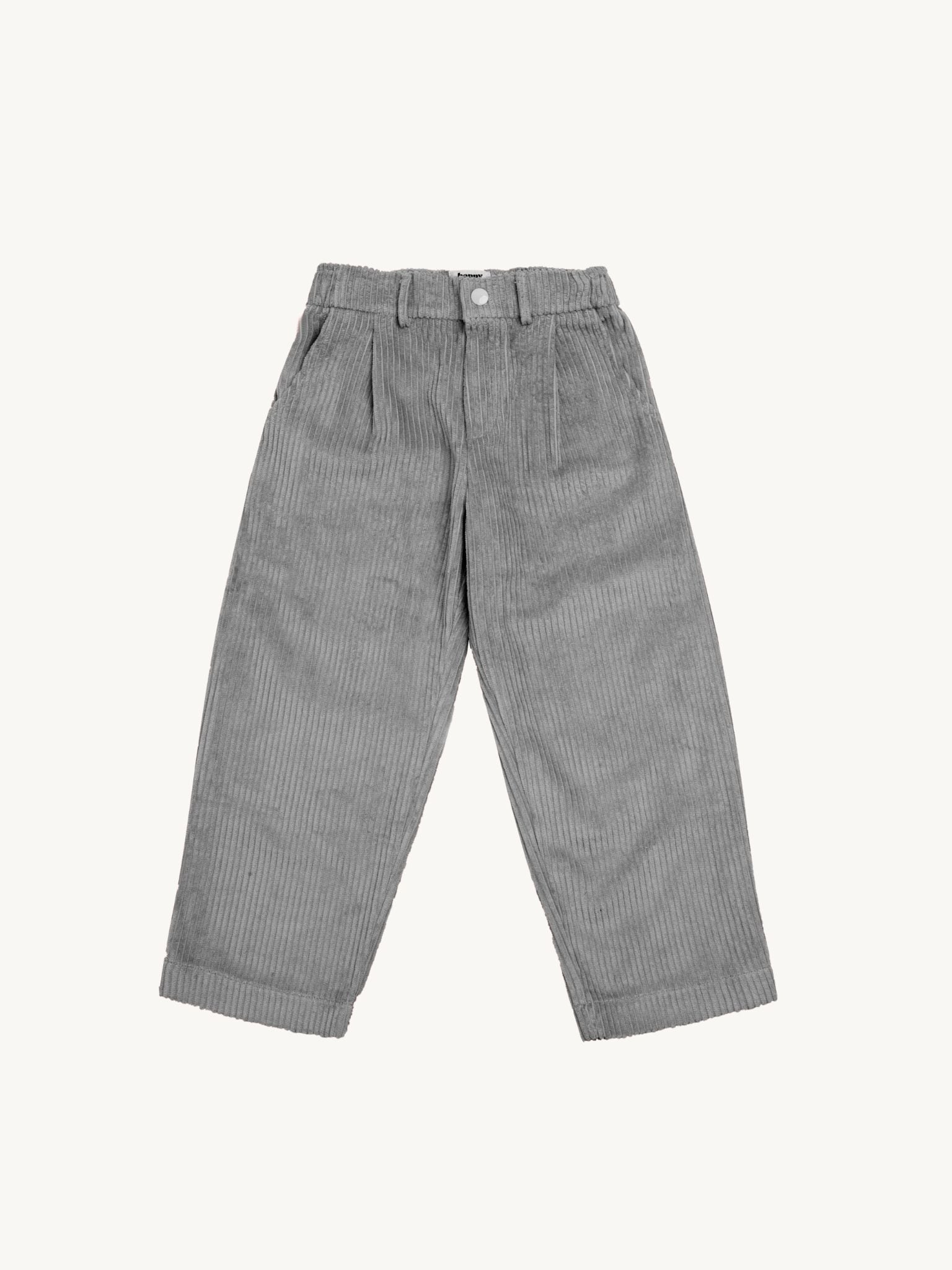 last1 1-2 years【happymess】corduroy pants foggy grey
