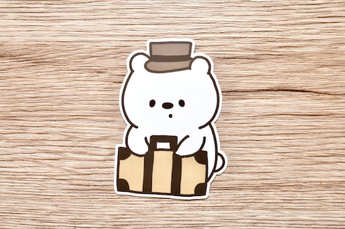 しろくまさんステッカー(旅) しろくまさんステッカー(旅)
