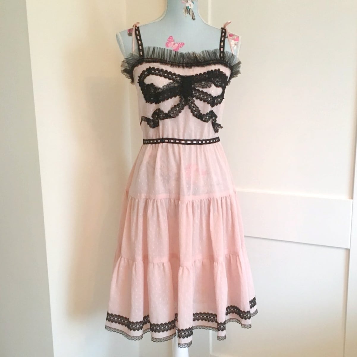 Ribbon slip dress | Lily Sunocoff Official web shop 