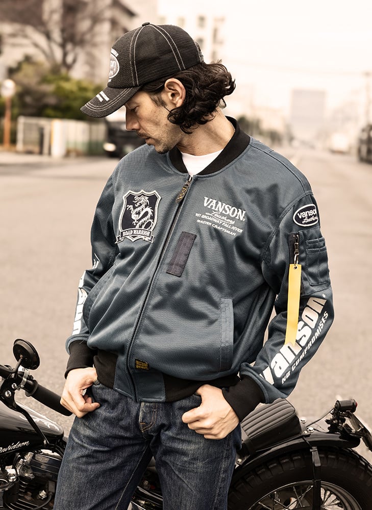 VS26101S メッシュMA-1ジャケット | vansonleathers