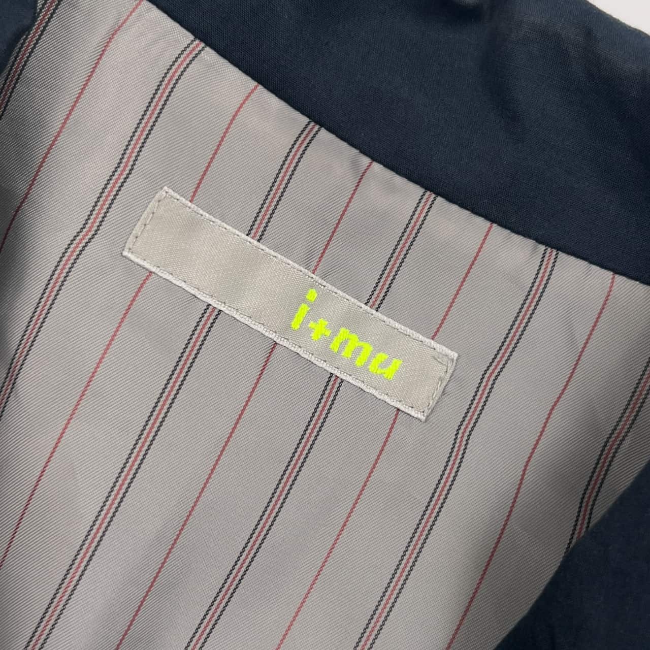 シルク混 i+mu イム ダブル ジャケット 40/ネイビー レディース センソユニコ