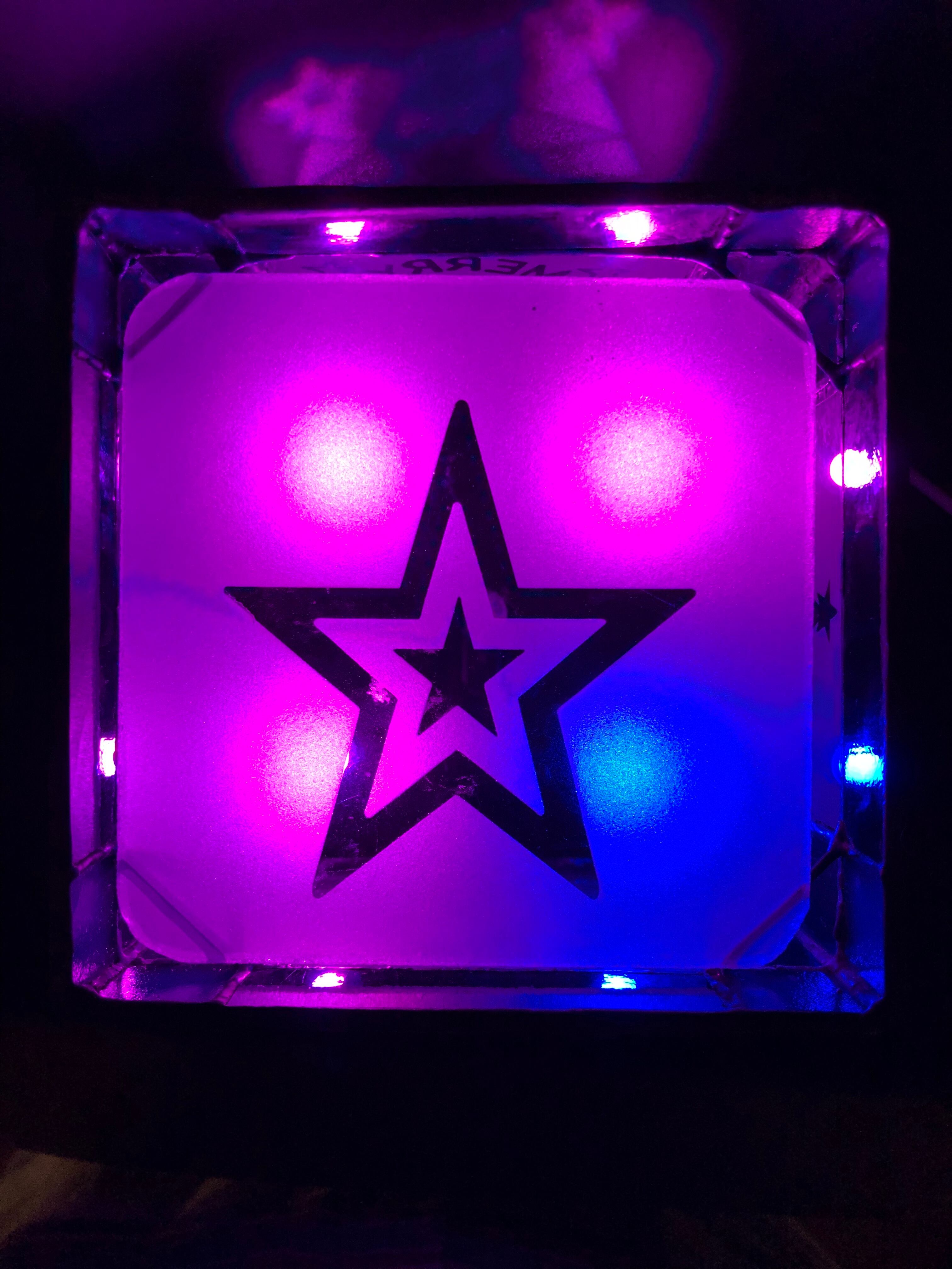 クリスマス3 ステンドグラス イルミネーションライト キューブ