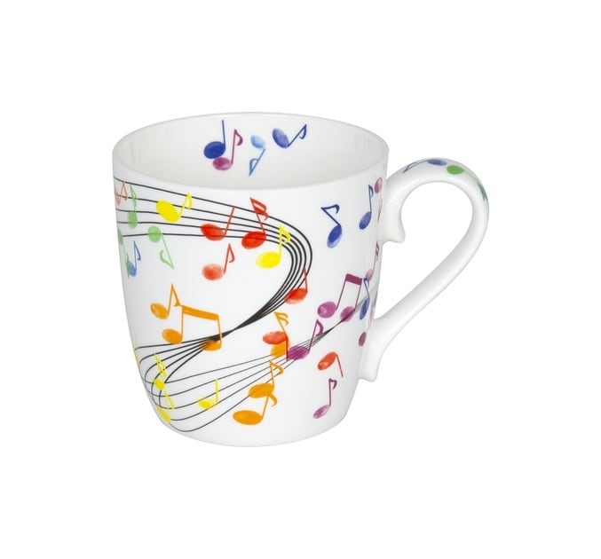 【KN0B01120572300】 Music Flying Notes   Mug (BC) - メイン画像