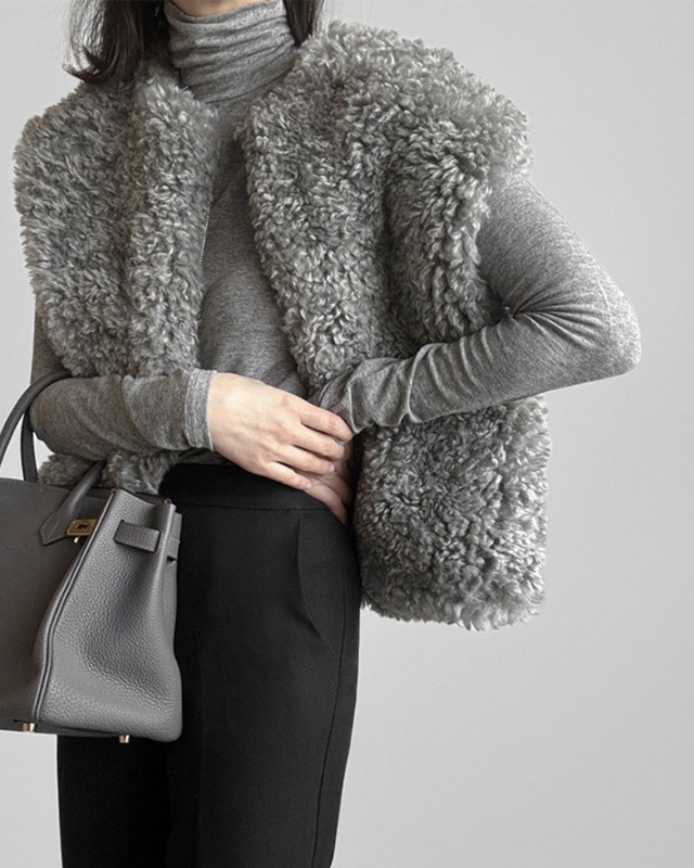 シープボアベスト 3color A0681