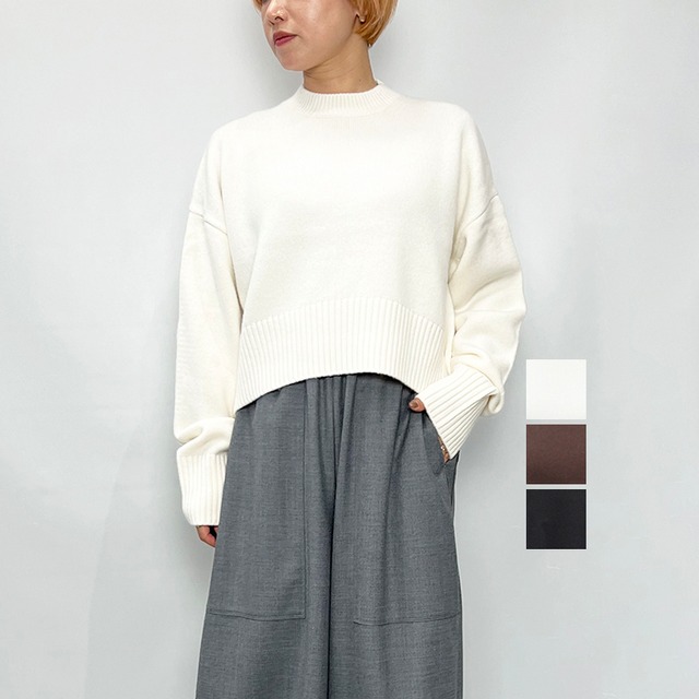 IHATOV イーハトーブ Round mid-gauge knit IH12-8A-26415 2026秋冬新作 [送料無料]