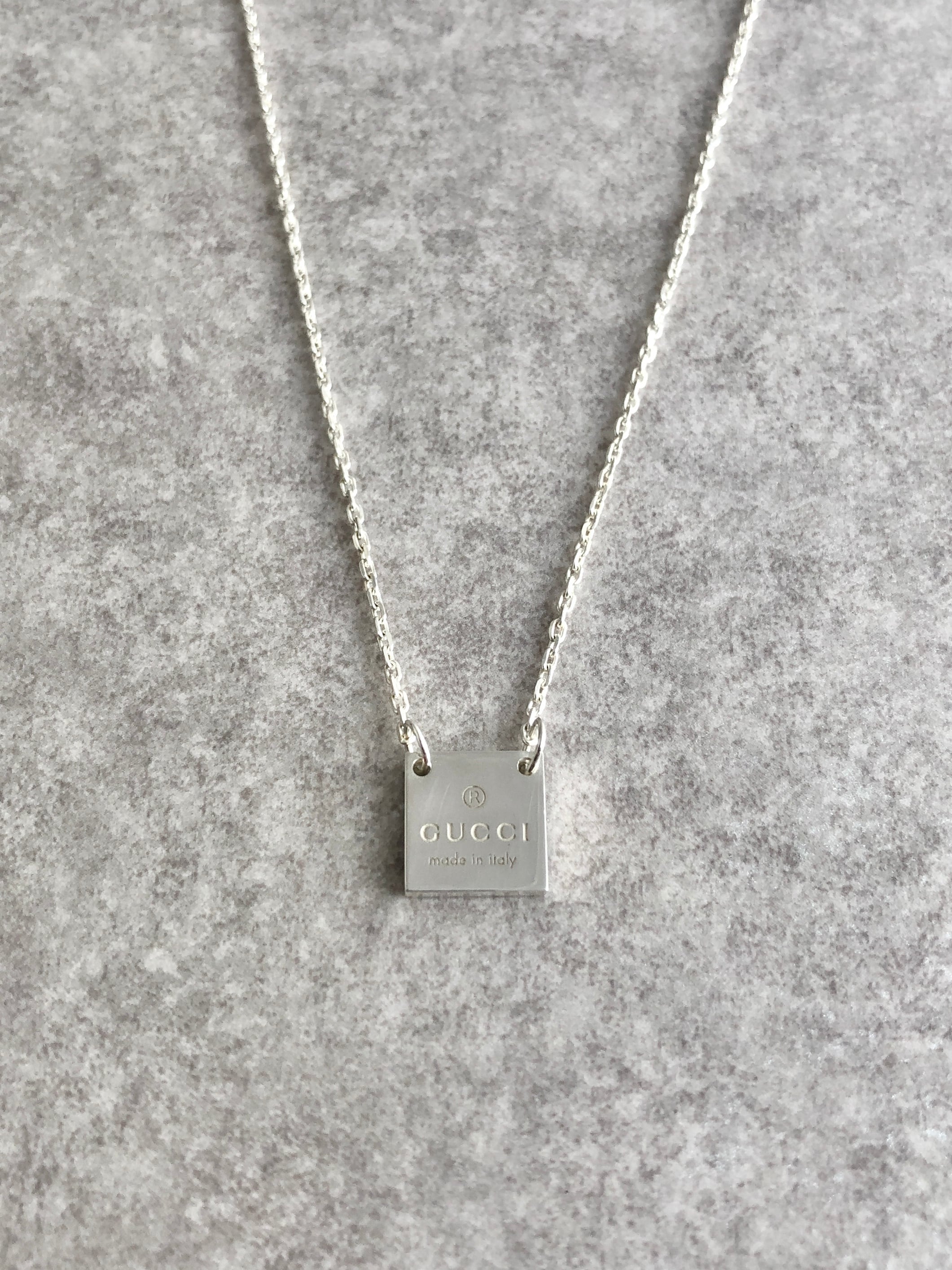 GUCCI グッチ ネックレス シルバー ロゴ SILVER925 vintage