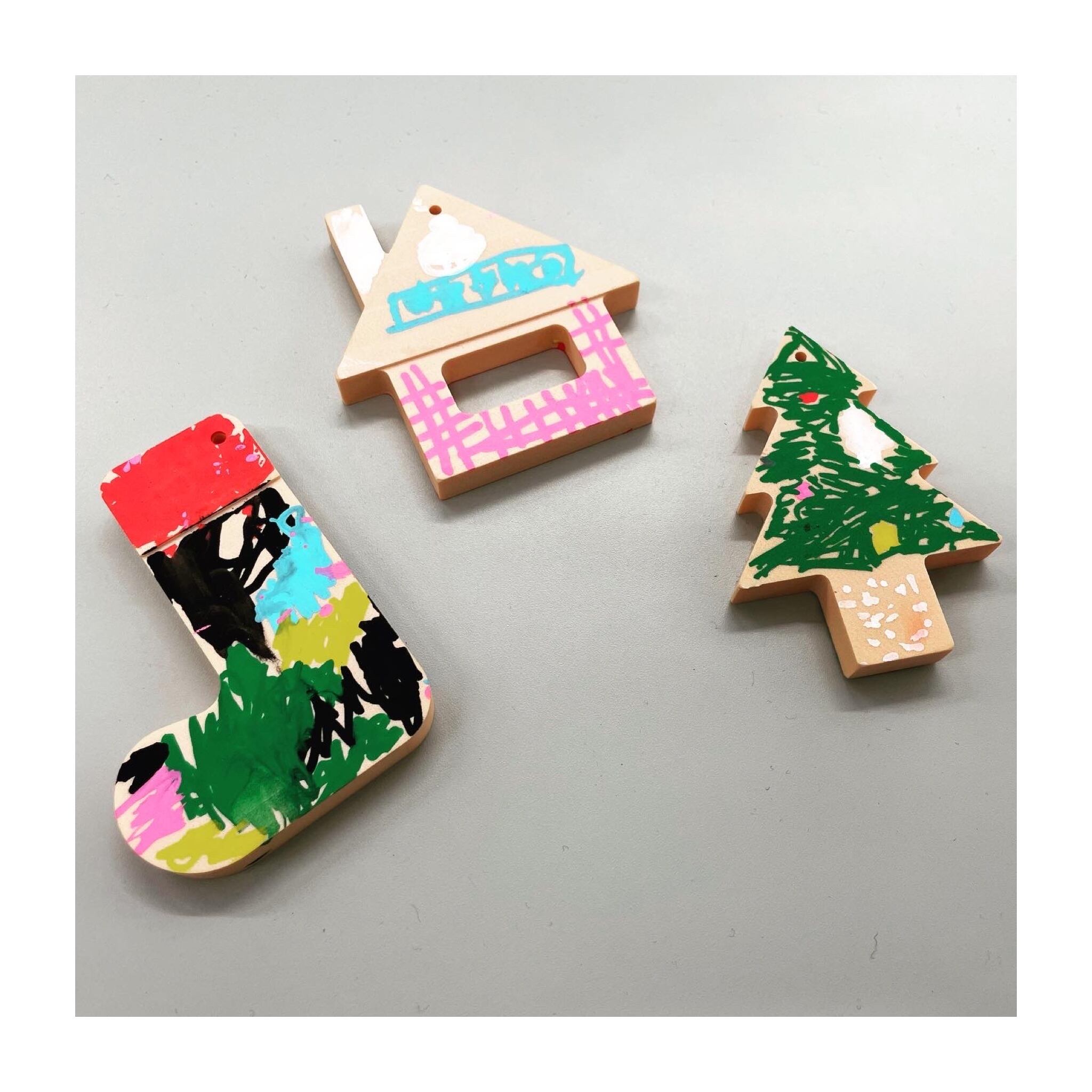 クリスマスツリーのオーナメント6種セット | 稀型屋（ヤマカワ）