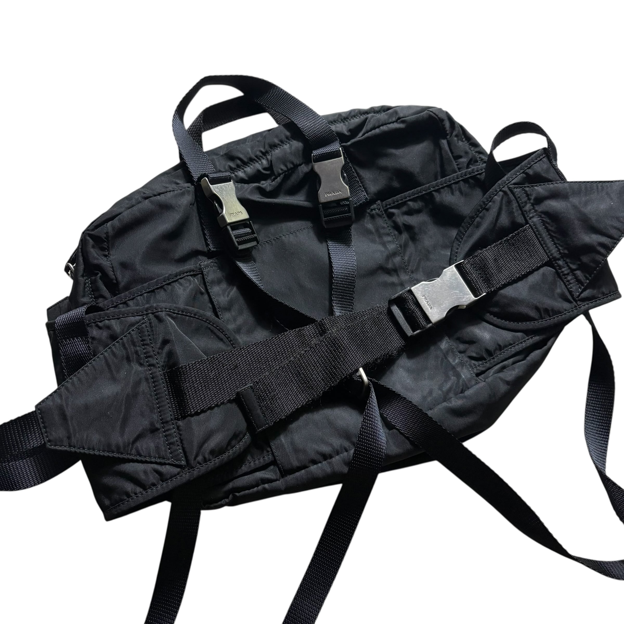 PRADA black nylon 3way bag | NOIR ONLINE