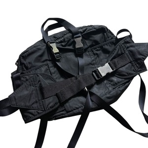 PRADA black nylon 3way bag