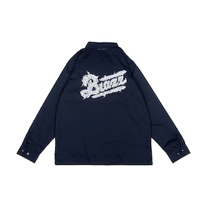 FLOWER HIGH COACH JACKET [NAVY]