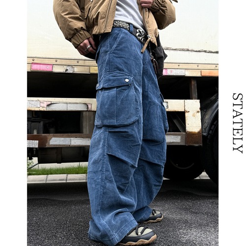 Vintage コーデュロイ Cargo Pants/2color_B08 画像