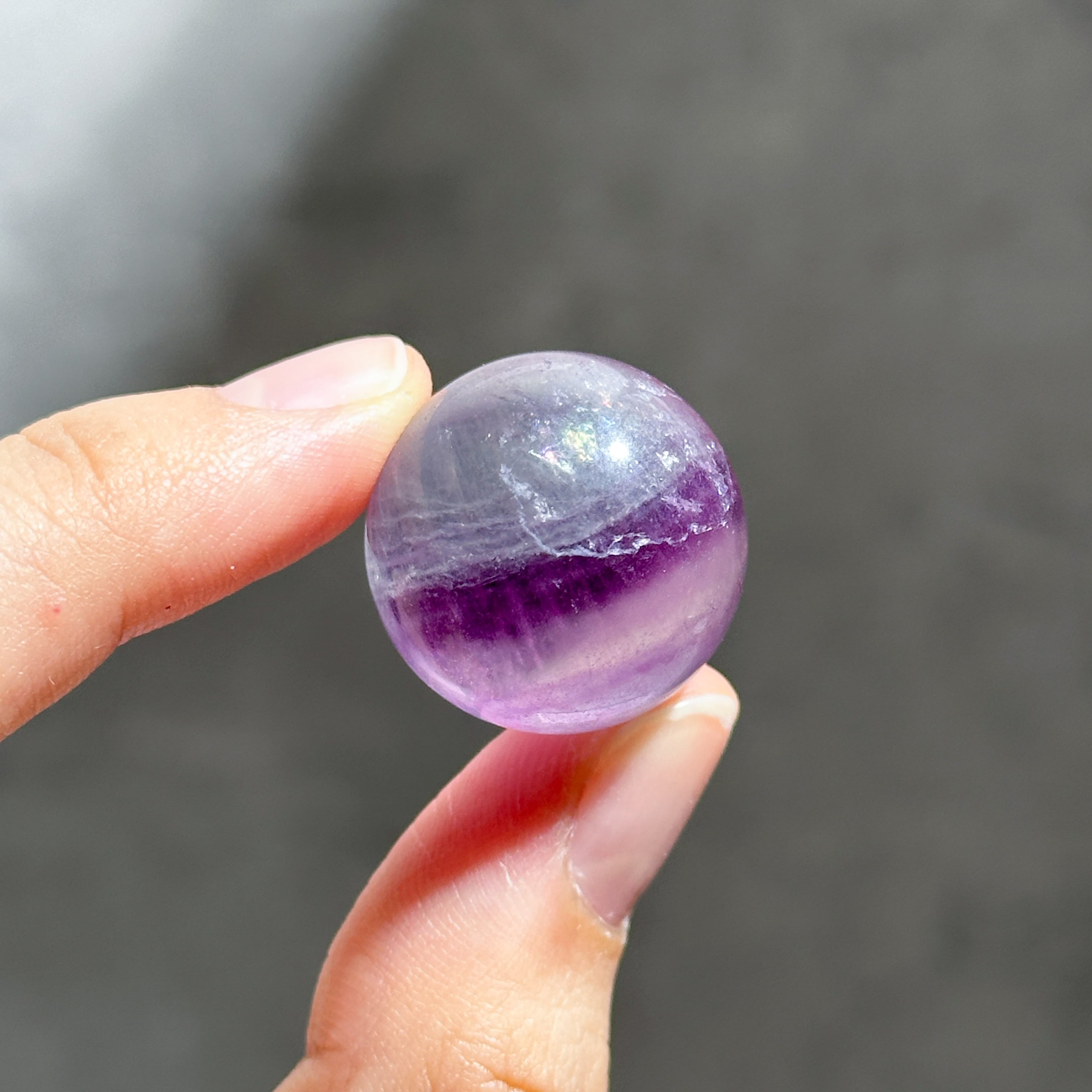 レインボーフローライト スフィア（丸玉）71◇ Rainbow Fluorite