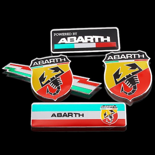 セット バッジ ステッカー エンブレム ABARTH Scorpion アバルト スコーピオン