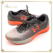 UNDER ARMOUR スニーカー 24.5cm BANDIT4 アンダーアーマー 靴 くつ シューズ チャージドバンディット4 運動 ランニング ジョギング 走る 黒 橙 紐 ブラック系 オレンジ系
