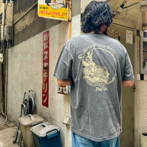 ドランクモンキー Tシャツ6.1oz リングスパンコットンUS Cotton WHITE PEPPAR M L XL 【echi-mon-1】