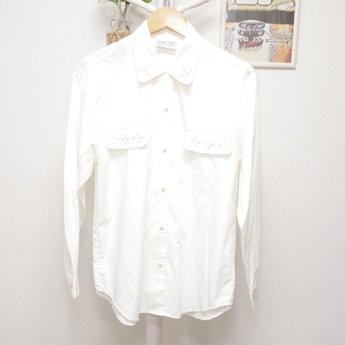 JANTZEN Decorated Shirt Off-White