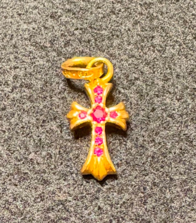 CHROME HEARTS クロムハーツ CHクロス ベビーファットチャーム パヴェルビー