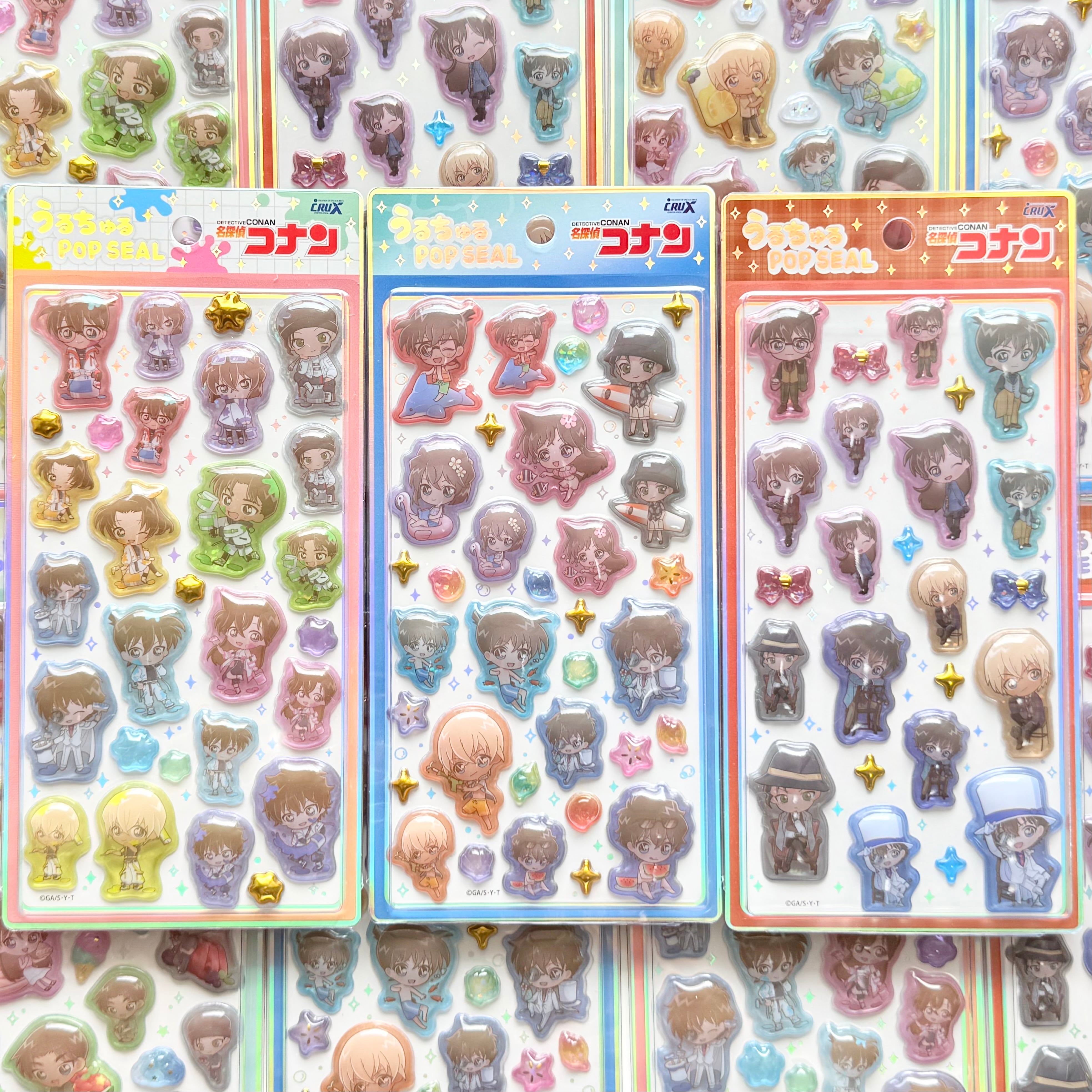 名探偵コナン うるちゅるポップシール | 雑貨屋まめごはん