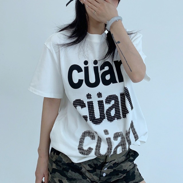 big logo design short-sleeve tee　ビッグロゴデザイン半袖ティー　J2058