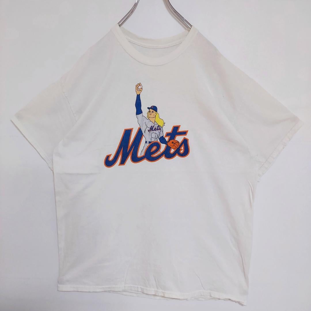 MLB Mets ニューヨークメッツ プリントTシャツ 女神 XL ホワイト 白 ...