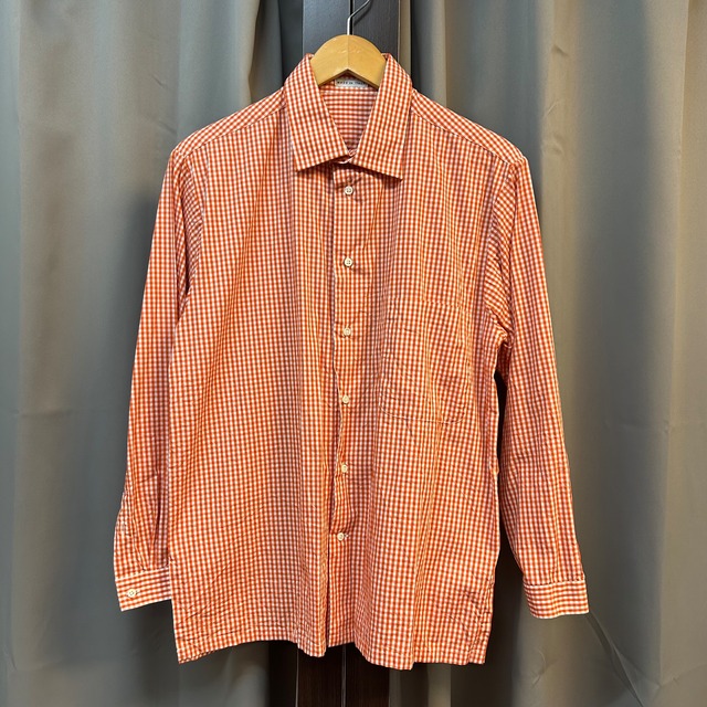 GUY ROVER ORANGE CHECK SHIRT 《Ⅰ》