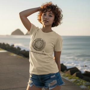 Undersea Mystery Circles-Tシャツ・レディース(サンドベージュ)