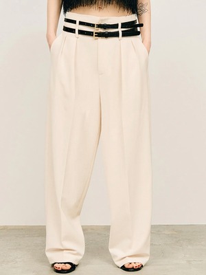 【26SS】PRANK PROJECT プランクプロジェクト / ダブルベルト スラックス / Double Belt Slacks