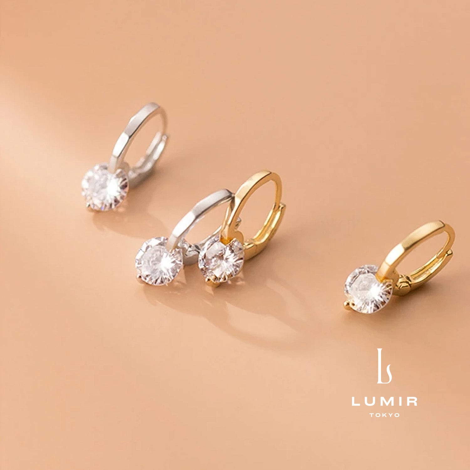リュクスドロップフープピアス | Lumir（ルミール）| 金属アレルギー