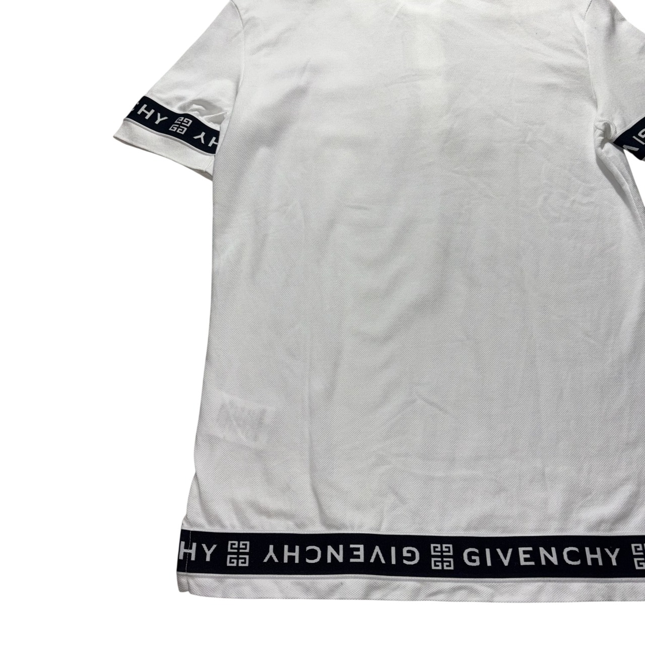 GIVENCHY logo taping design polo shirt