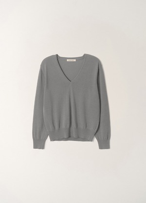[NOTHING WRITTEN] Ciao v-neck pullover (Gray, W) 正規品 韓国ブランド 韓国通販 韓国代行 韓国ファッション ナッシングリトゥン 日本 店舗
