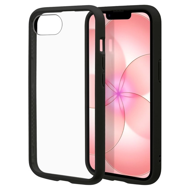 ラスタバナナ ケース カバー iPhone17 e 16 e 共用 ハイブリッド 耐衝撃吸収 FLEXGUARD TPUバンパーケース BK×CL 8664IP5EHPBK