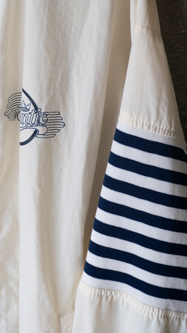"ARTEX" 1980s Border ribs shell combi jacket