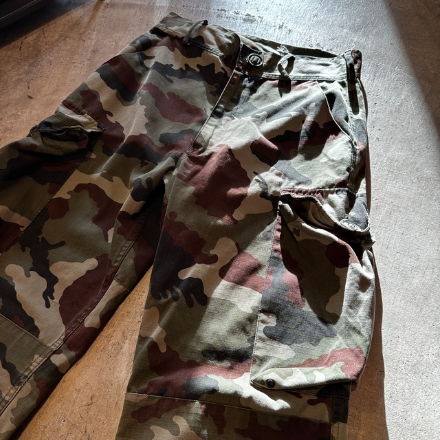 EURO MILITARY CARGO PANT CAMO DOUBLE KNEE 実寸W31.5 L31.5