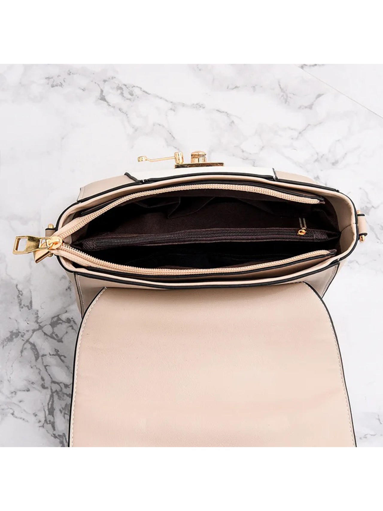 【0278】Bicolor Square Shoulder Hand Bag