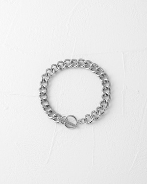 Flat chain bracelet/silver