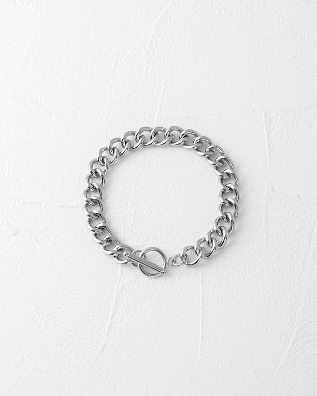 Flat chain bracelet/silver