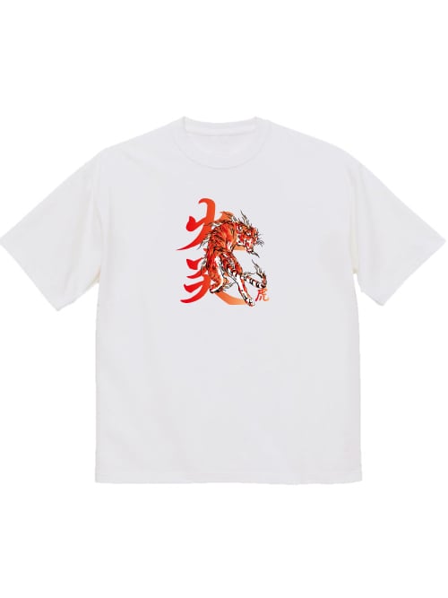 DANS TOKYO和柄/火炎虎Tシャツ | DANS TOKYO