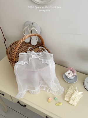 [Matilda&Lee] Add See-through Frill Dress / [마틸다앤리] 시스루프릴원피스추가
