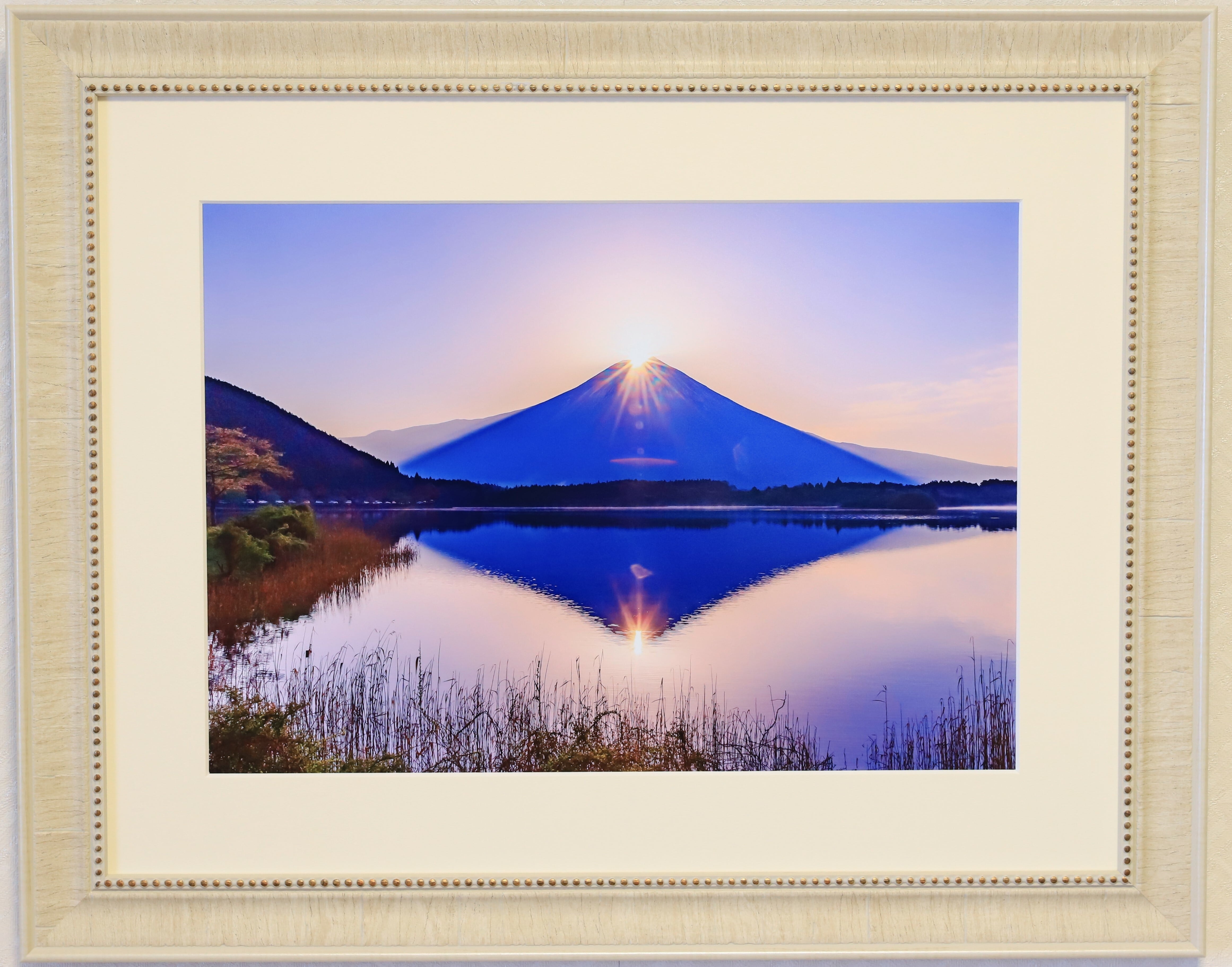 ダイアモンド富士 富士山写真＜A3サイズ＞オリジナル額