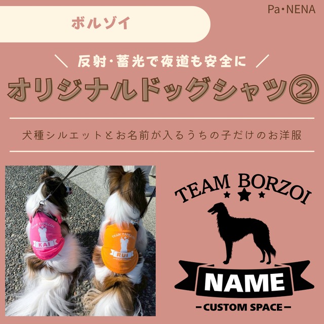 <車> <ポスト><冷蔵庫>など　オリジナルマグネット(ボルゾイ)