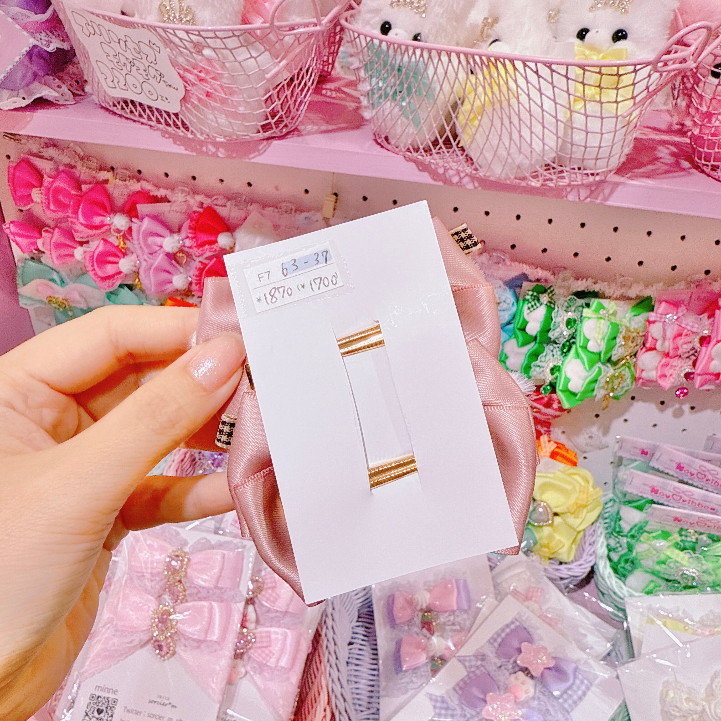 【F7】63-37推し活ツインヘアクリップ