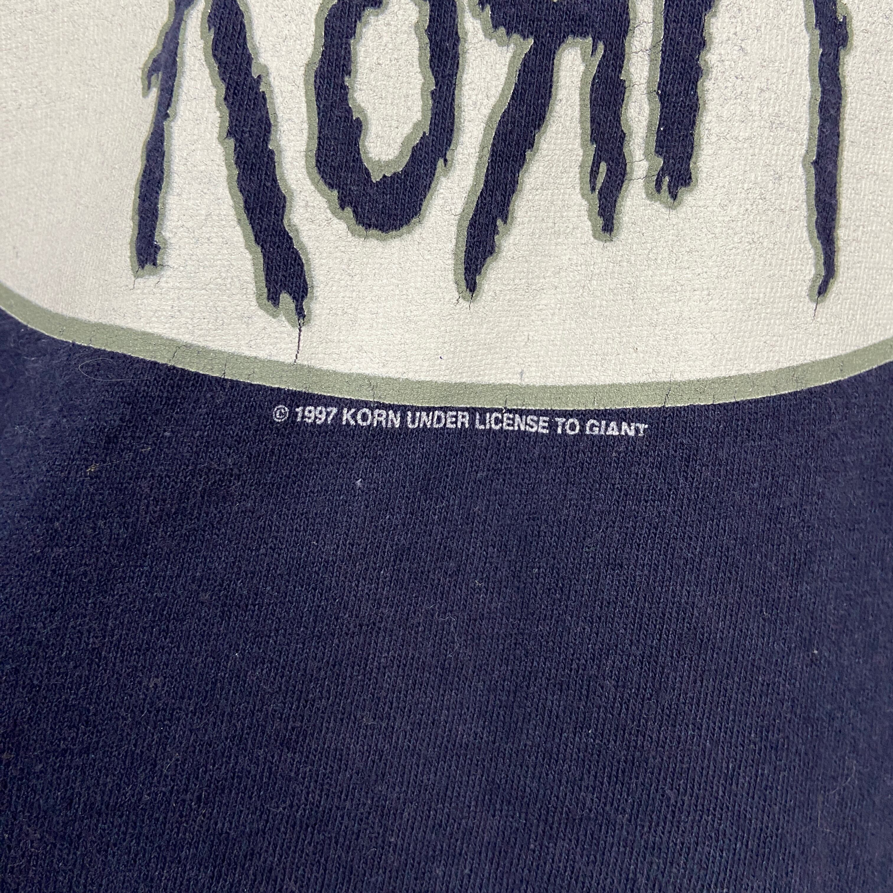 KORN 90's ヴィンテージTシャツ バンT コーン 黒 L giant製 XL】コーンTシャツ 古着 バンドT 90s 00s KORN | Small Cat