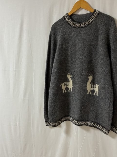 1980~90's Knitting Design Alpaca Sweater