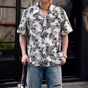 ハイビスカスアロハシャツ 225909