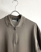 90s Salvatore Ferragamo Half-Zip Polo Shirt ITALY製