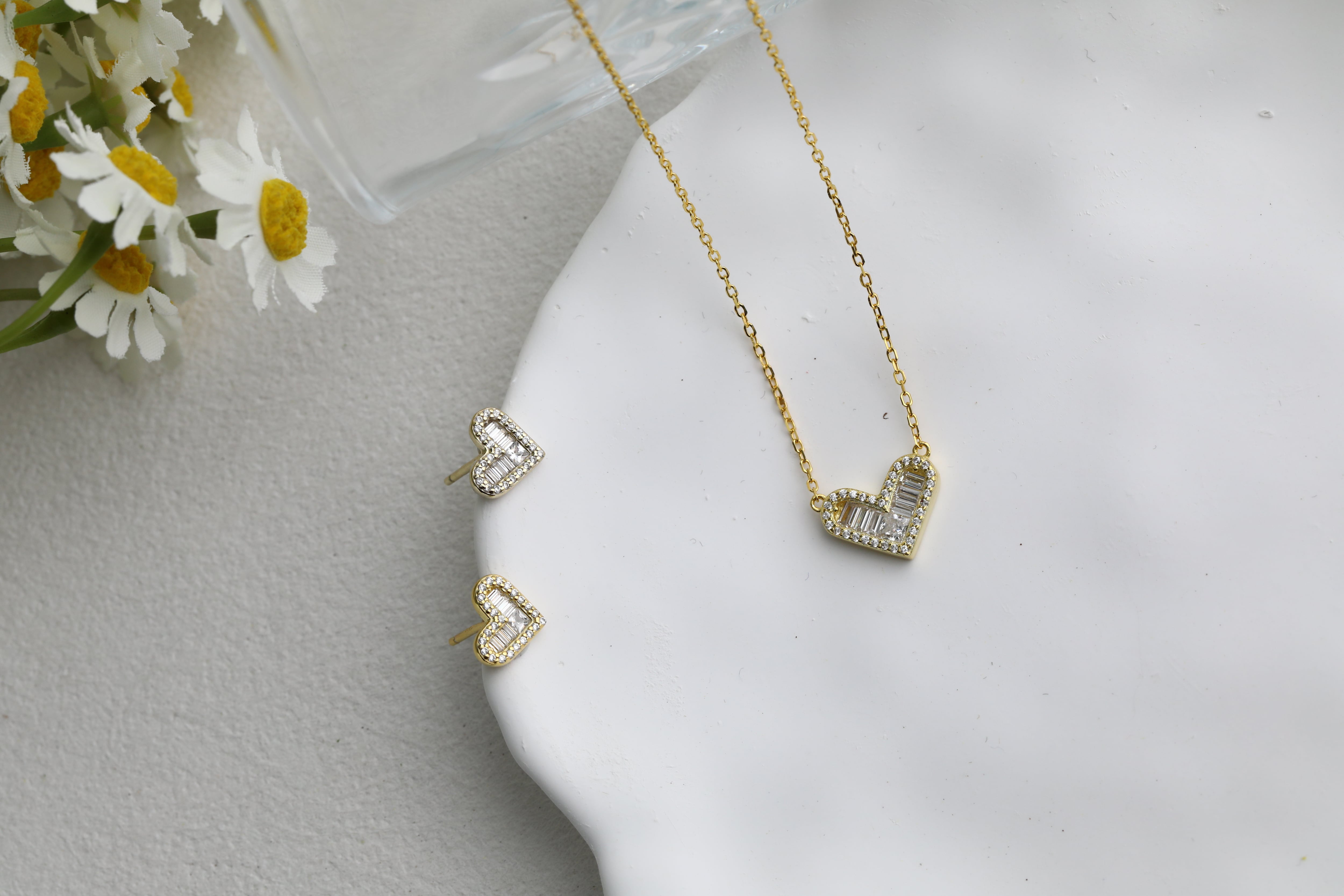 SET1】くまモチーフネックレス&ピアスセット**SinSin* | SinSin