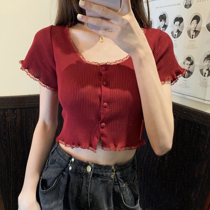 ニットショートTシャツ サマールーズ 夏物 スーパーモール19399240632