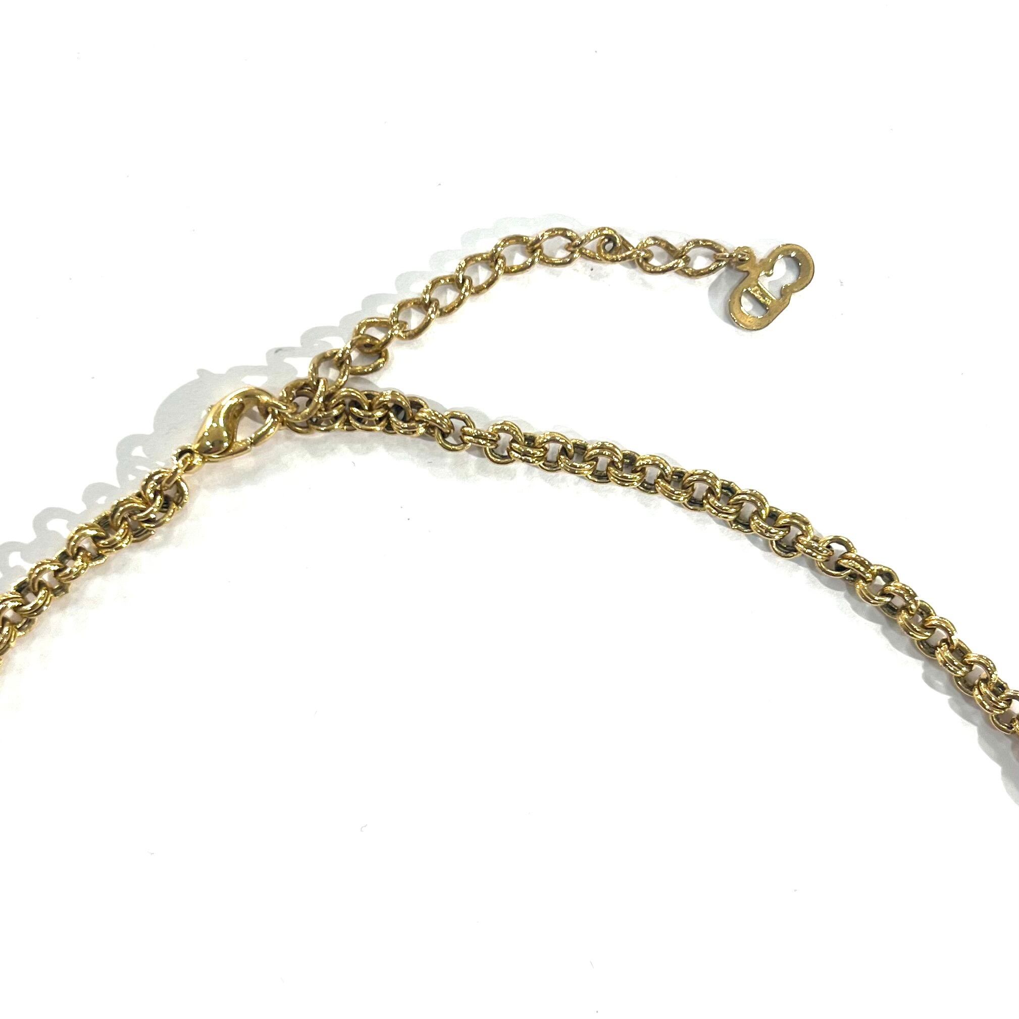 Christian Dior】2540 DIOR ディオールロゴ CDロゴ ネックレス Christian Dior】2540 DIOR ディオールロゴ CDロゴ ネックレス